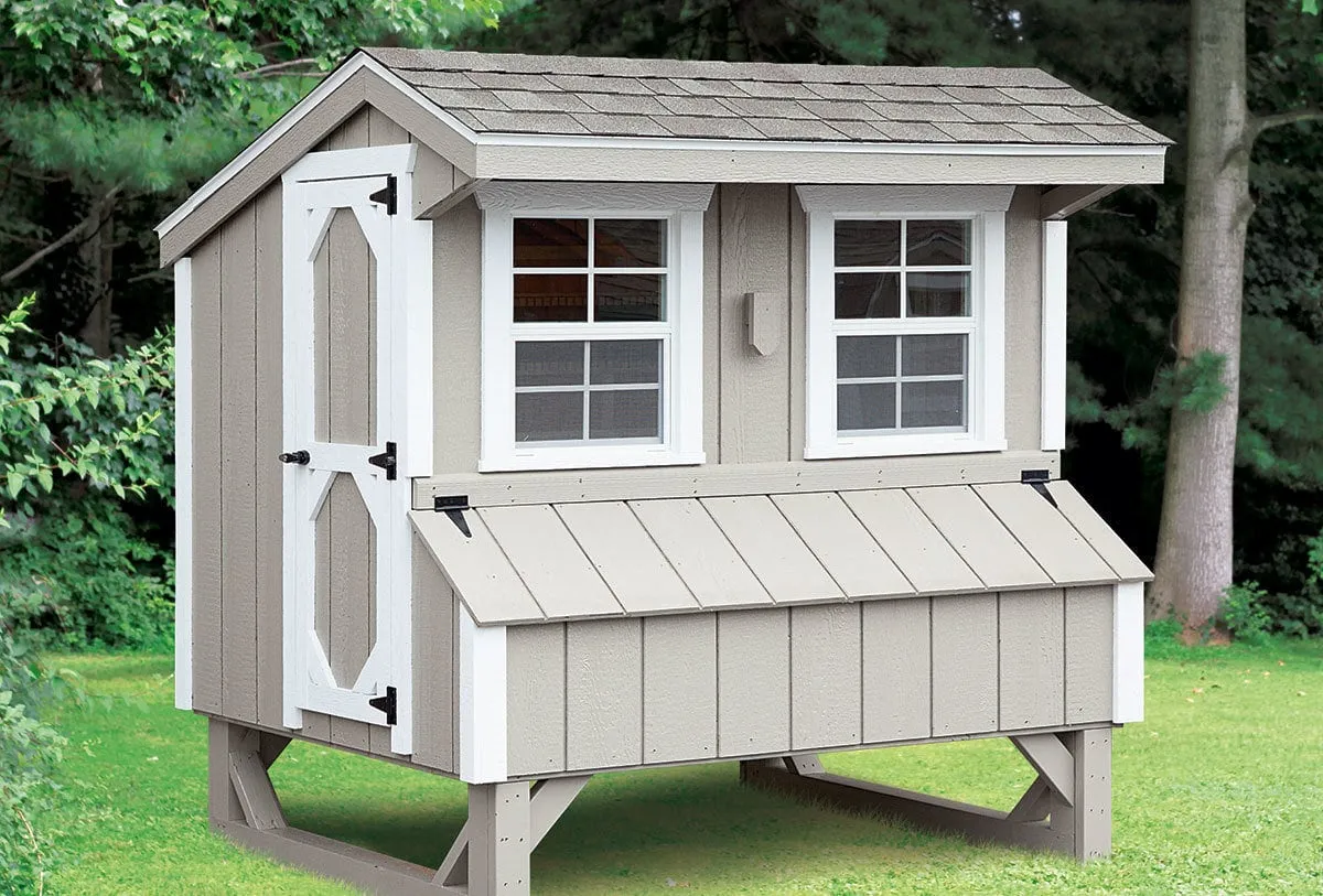 Large Chicken Coops IHS Quaker Style 4x6