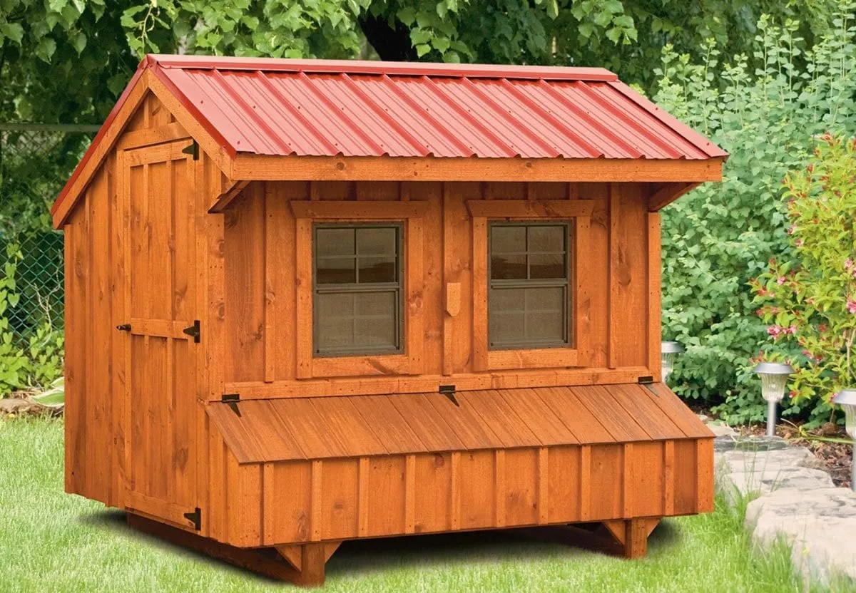 Large Chicken Coops IHS Quaker Style 6x8